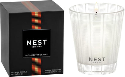 NEST New York Scented Classic Candle, Sicilian Tangerine - 8.1 oz - Up to 60-Hour Burn Time