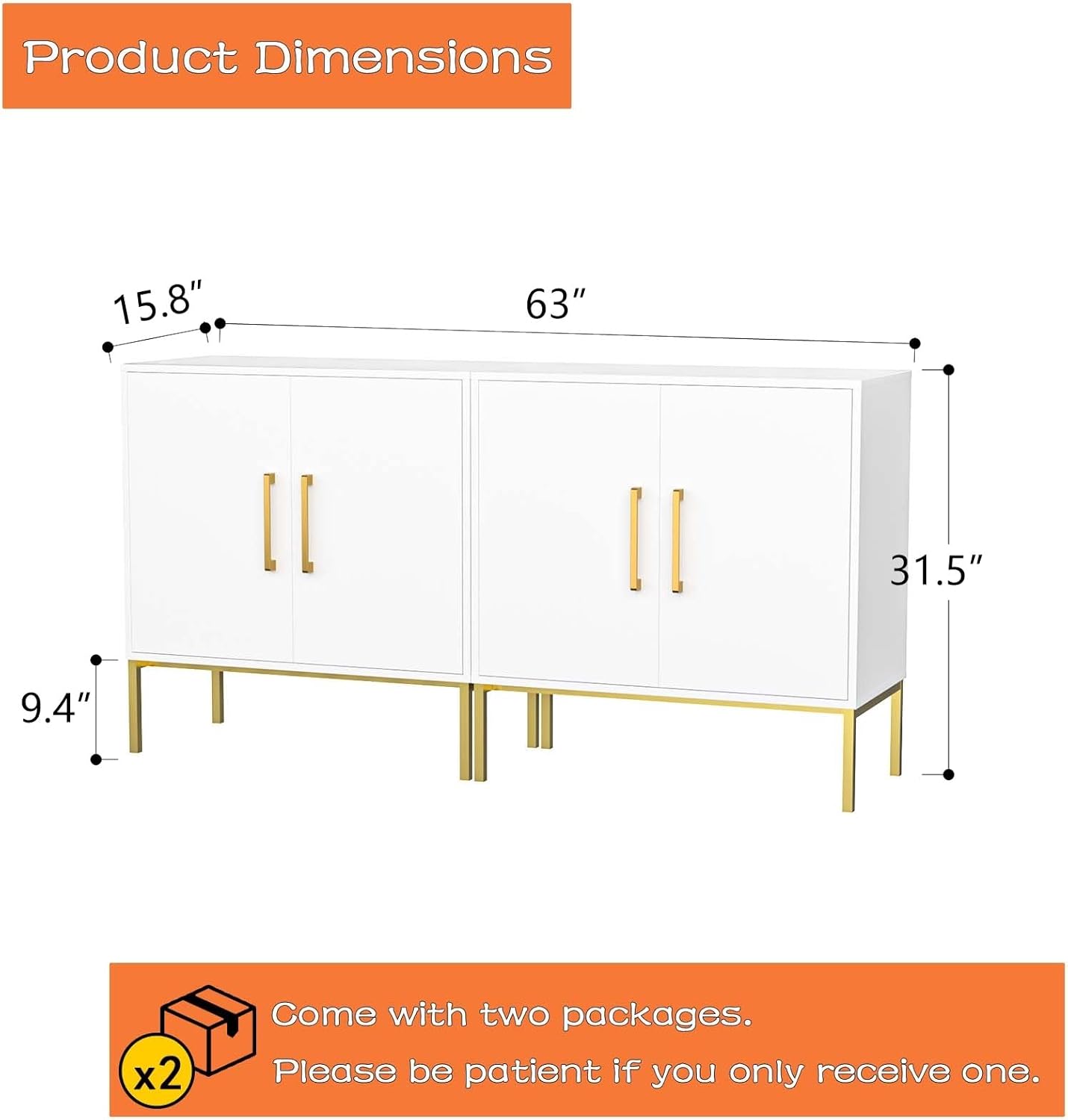 LYNSOM TV Stand for 55 Inch TV, Wood Entertainment Center with Storage Cabinet, TV Cabinet Black