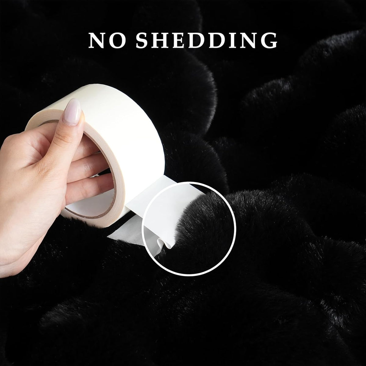 BENVWE Faux Fur Throw Blanket for Couch - Thickened Fluffy Soft Bubble Blanket for Living Room Home