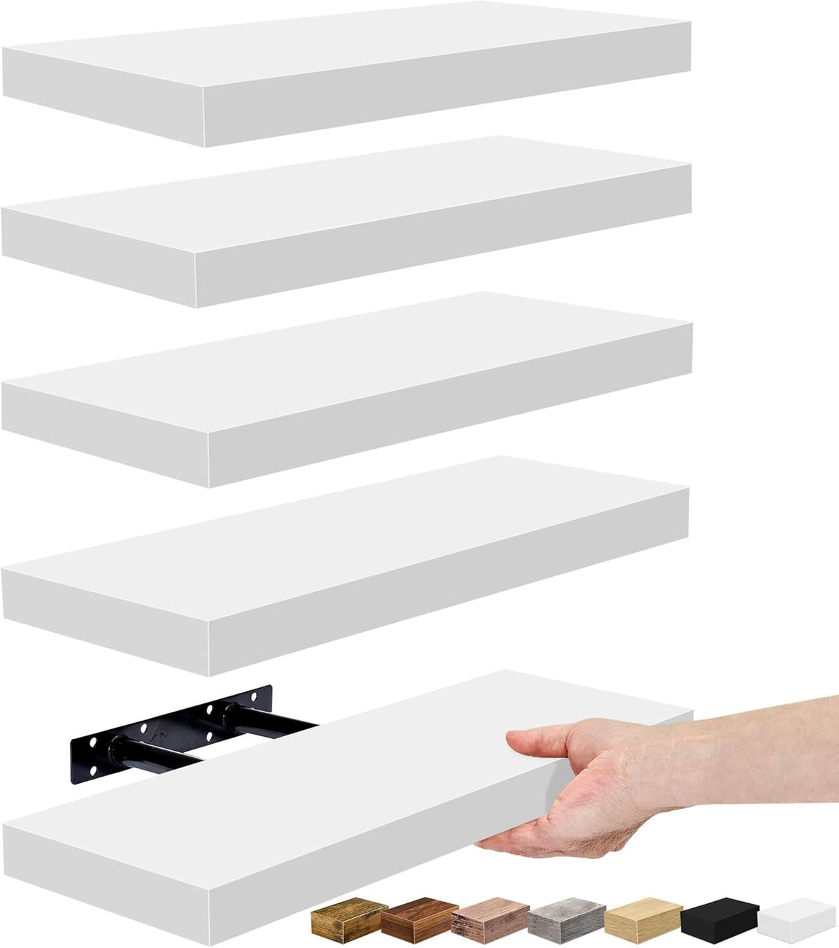 Sorbus Floating Shelves for Wall, Bathroom Shelves Wall Mounted for Kitchen, Bedroom, Living Room