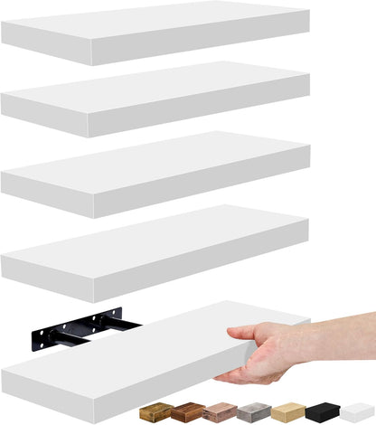 Sorbus Floating Shelves for Wall, Bathroom Shelves Wall Mounted for Kitchen, Bedroom, Living Room