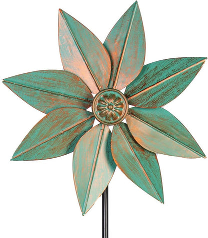 DREAMYSOUL Pinwheels for Yard and Garden, 38 Inches Metal Kinetic Wind Spinner for Outdoor Garden