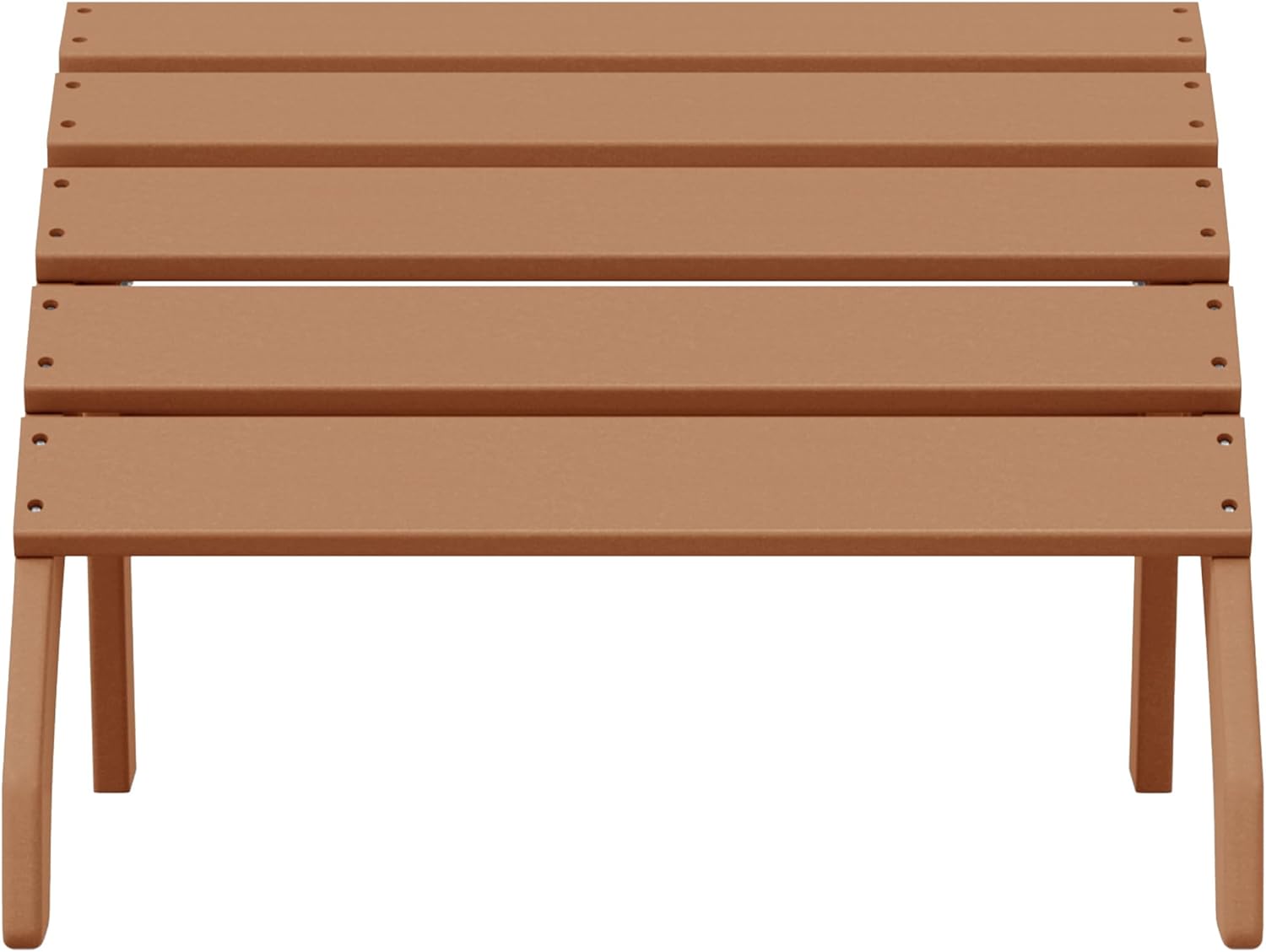 WestinTrends Dylan Outdoor Patio HDPE Adirondack Ottoman Footrest, Teak