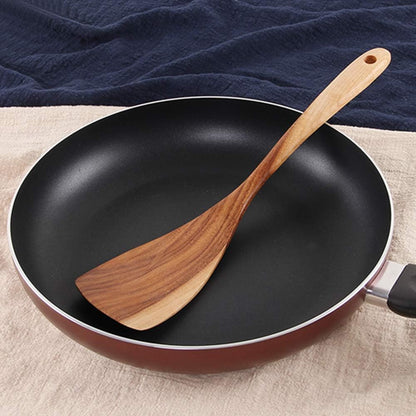 7 Pcs Acacia Wood Cooking Utensils Set Large Wooden Spoons for Cooking Spatula Salad Mixing Spoon