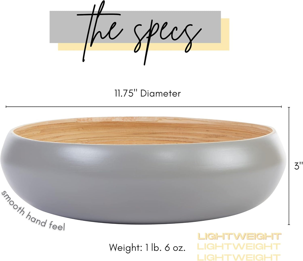 Fruit Bowl For Kitchen Counter, Decorative Bowl, Large Serving Bowl Or Fruit Basket For Kitchen