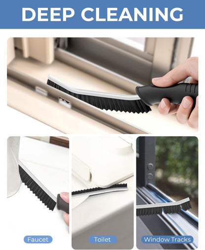 Crevice Cleaning Brushes, Cleaner Scrub Brush Tool for Hard to Reach Tight Space, Home Essentials