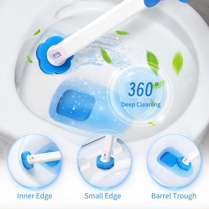 42 PCS Disposable Toilet Bowl Brush Refills, Disposable Toilet Brush Heads, Toilet Wand Disposable
