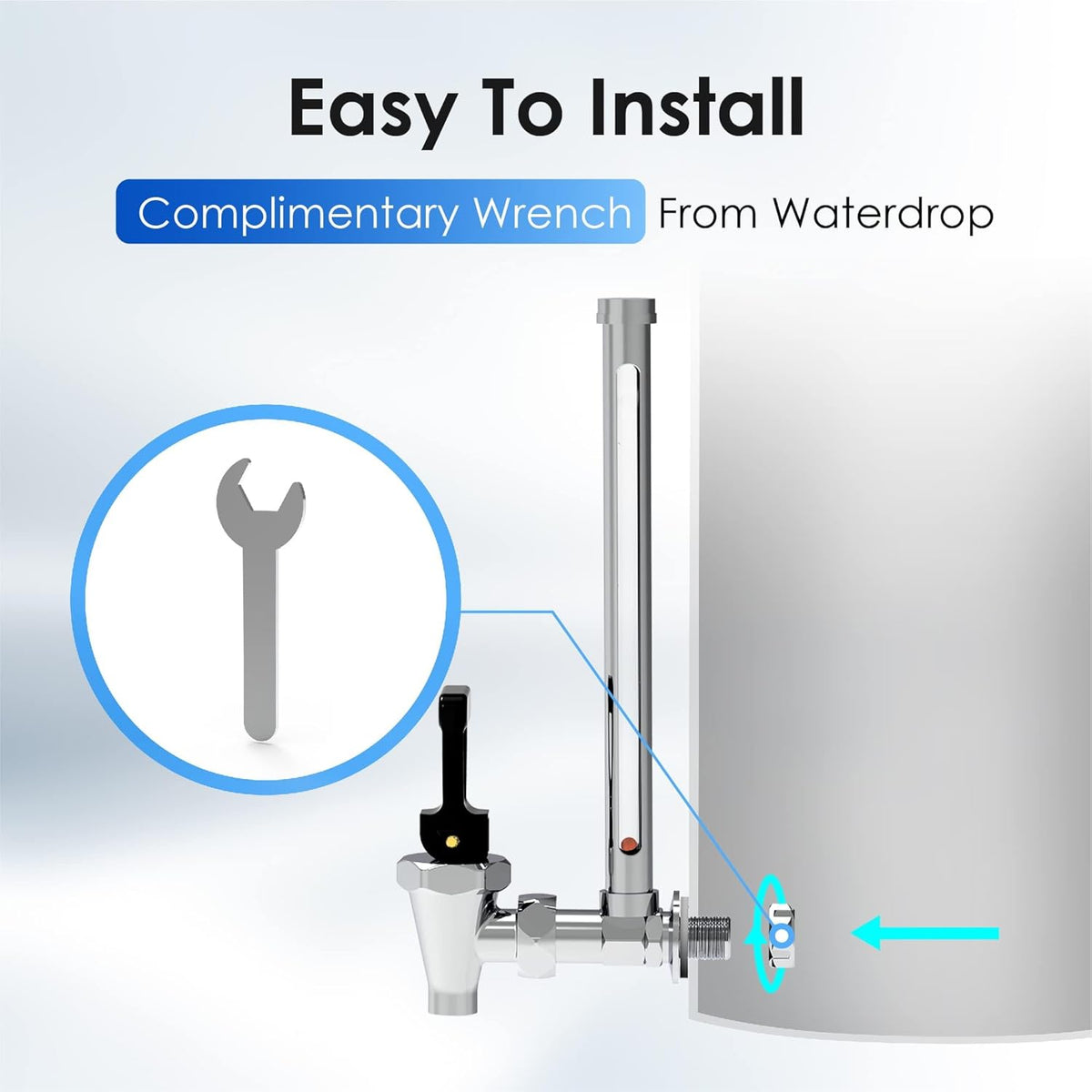 Waterdrop Sight Glass Spigot, Replacement for The Berkey® Gravity-Fed Water Filtration System