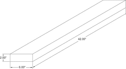 joelsantiques - 42 Inch Wooden Floating Shelves for Wall - 42x6x2 in - Made of Natural Wood - Long
