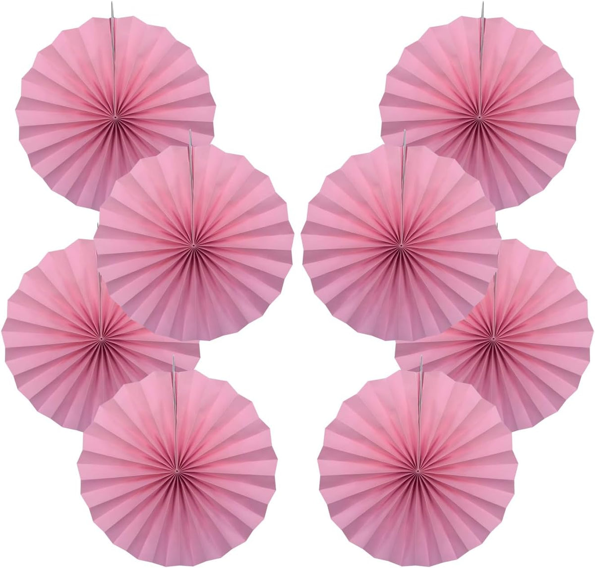 Pink Party Decorations,Pink Paper Decorations for Party,Baby Shower Decorations Party Paper Fans