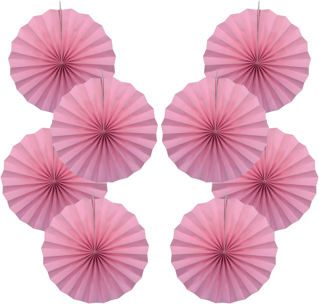 Pink Party Decorations,Pink Paper Decorations for Party,Baby Shower Decorations Party Paper Fans