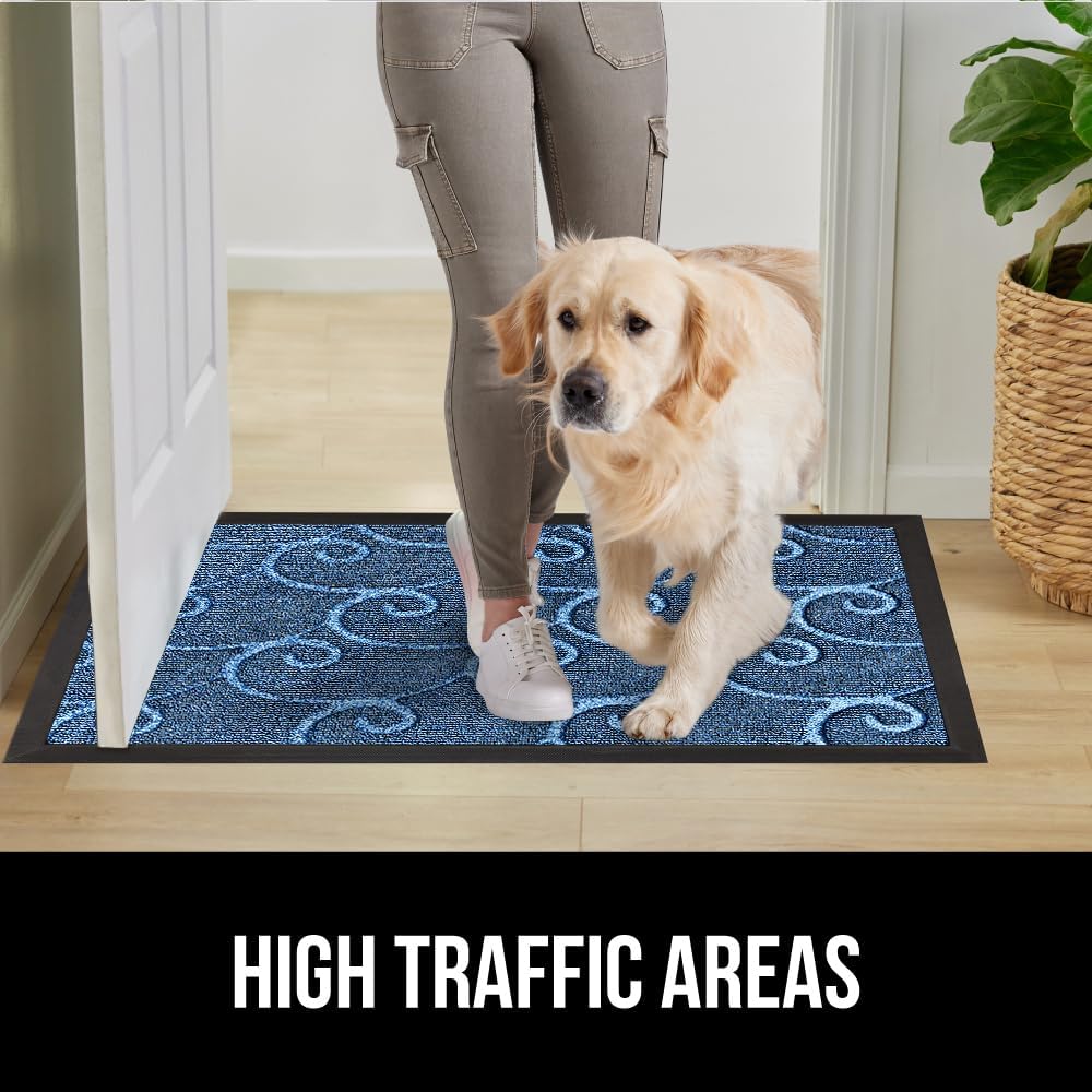 GORILLA GRIP 100% Waterproof All-Season WeatherMax Doormat, 72x24, US Designed Natural Rubber