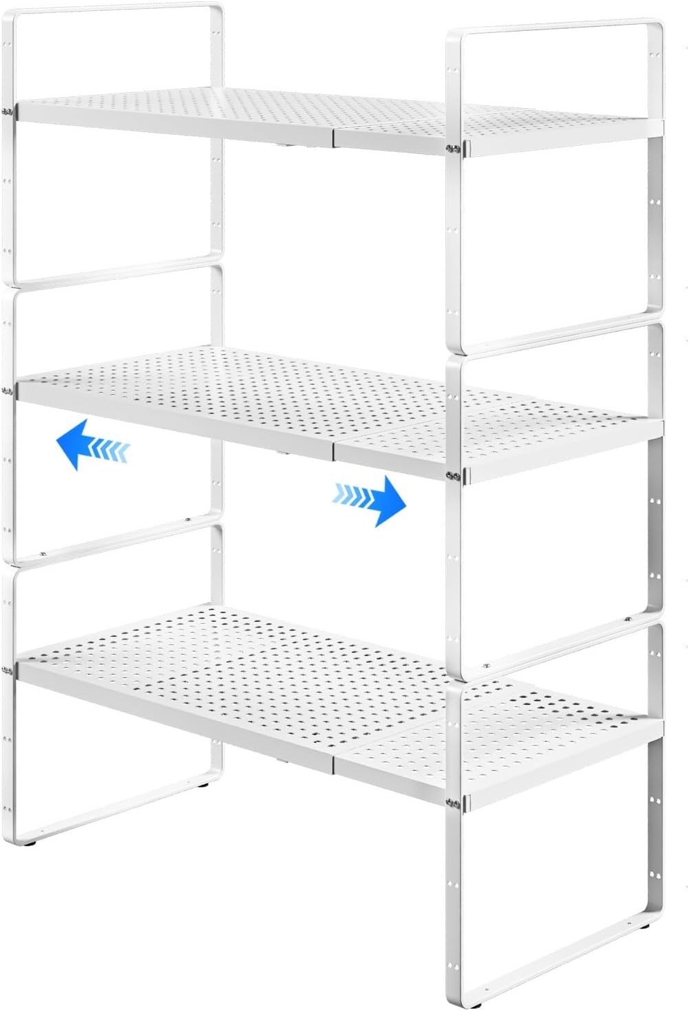 Expandable Cabinet Shelf Organizers, Kitchen Small Stand Rack Organization for Countertop Cupborad
