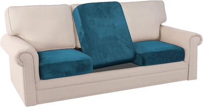 PrinceDeco Stretch Sofa Cushion Covers for Couches and Sofas,Soft Velvet Couch Seat Covers, Sofa