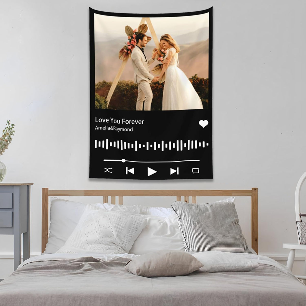 Custom Tapestry For Wall Bedroom Custom Backdrop Personalized Image Text Photo Customized Funny