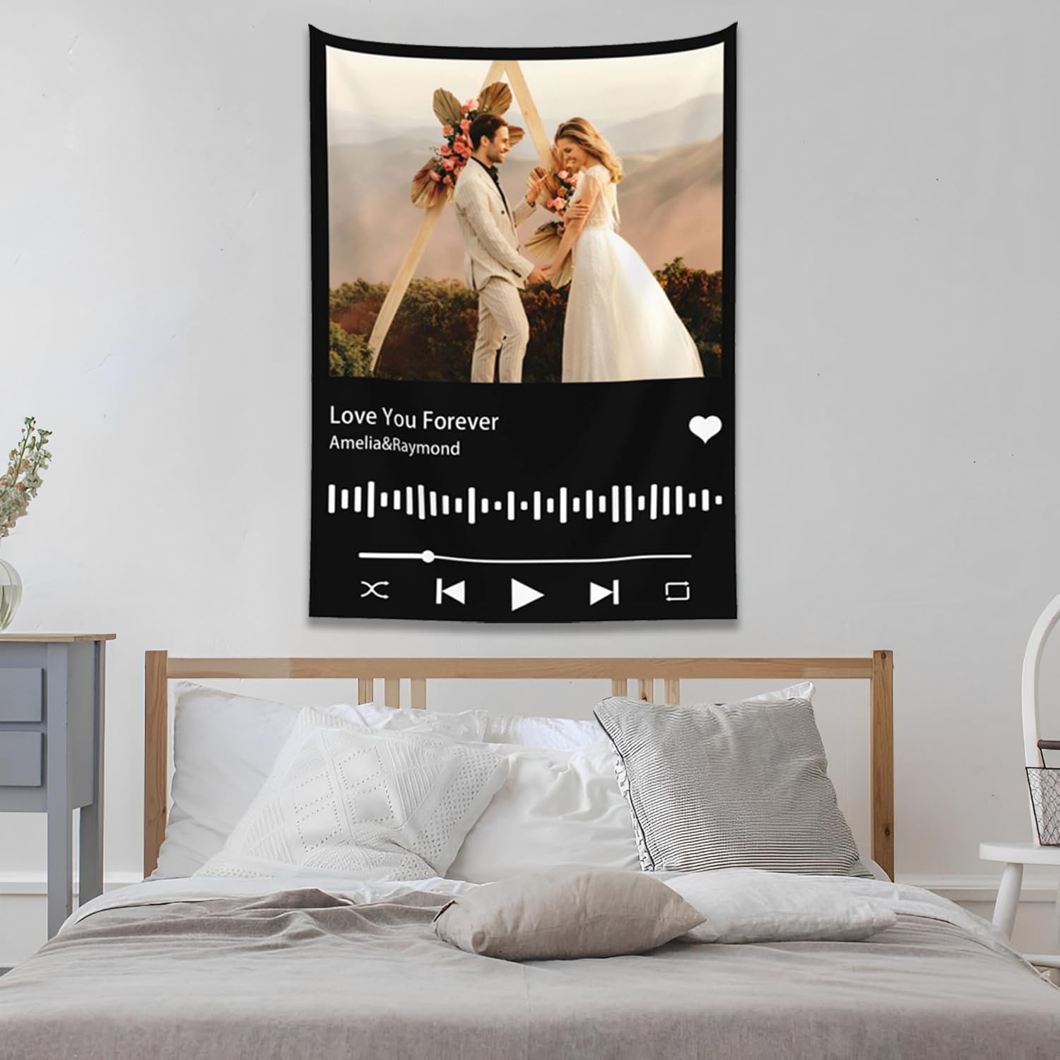 Custom Tapestry For Wall Bedroom Custom Backdrop Personalized Image Text Photo Customized Funny