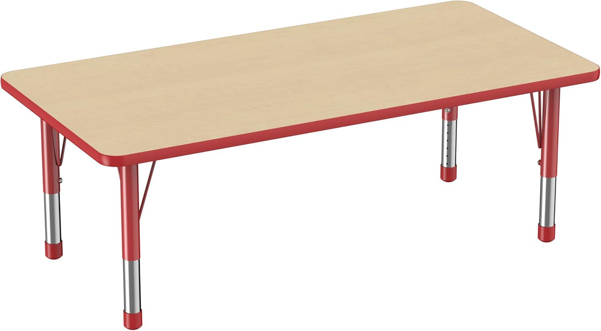 Factory Direct Partners FDP Rectangle Activity School and Classroom Kids Table (30 x 60 inch)