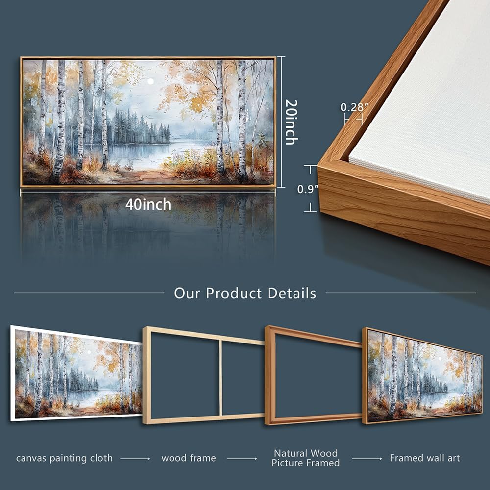 PHAOHUAXM Canvas Wall Art For Living Room Wall Decoration For Bedroom Office Decoration Trees