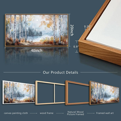 PHAOHUAXM Canvas Wall Art For Living Room Wall Decoration For Bedroom Office Decoration Trees