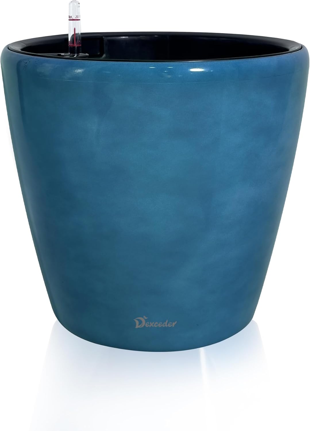 Dexceder 13x12 Self Watering Planter with Wheels Indoor Outdoor, Inner Pot Design, Thickened Large