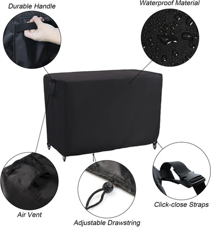 Kingling Outdoor Prep Table Cover, Waterproof Stainless Steel Table Covers Metal Table Cover