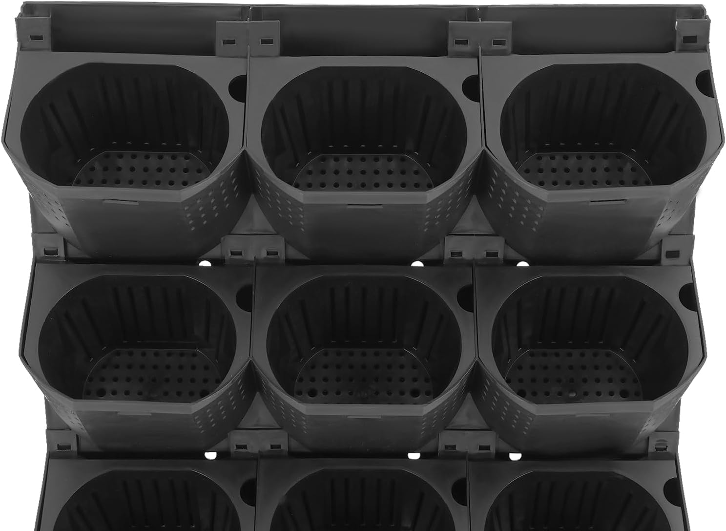 12Pieces 3-Pot Wall Planter Vertical Garden Plant Walls Wall Mounted Vertical Planter with