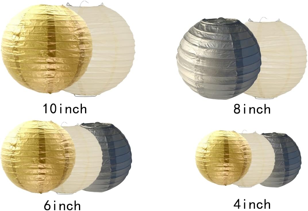 Paper Lanterns Decorations,Paper Hanging Decorations Ball Lanterns Lamps for Birthday Parties