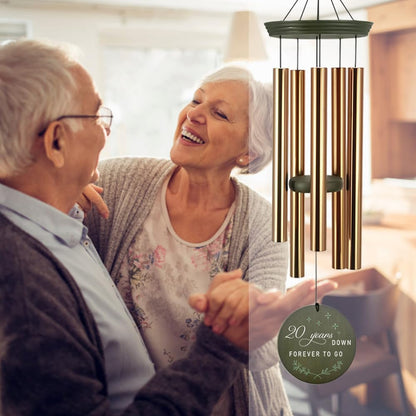 ASTARIN Personalized 20th 50th Anniversary Wind Chime, Happy Anniversary Wedding Valentine's Day