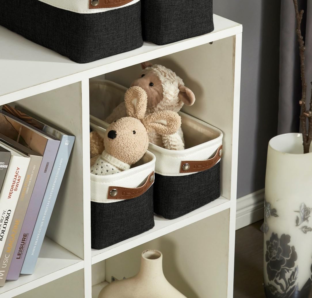 DECOMOMO Narrow Storage Bins Small Baskets for Organizing Bathroom, Toilet Tank, Towel Storage