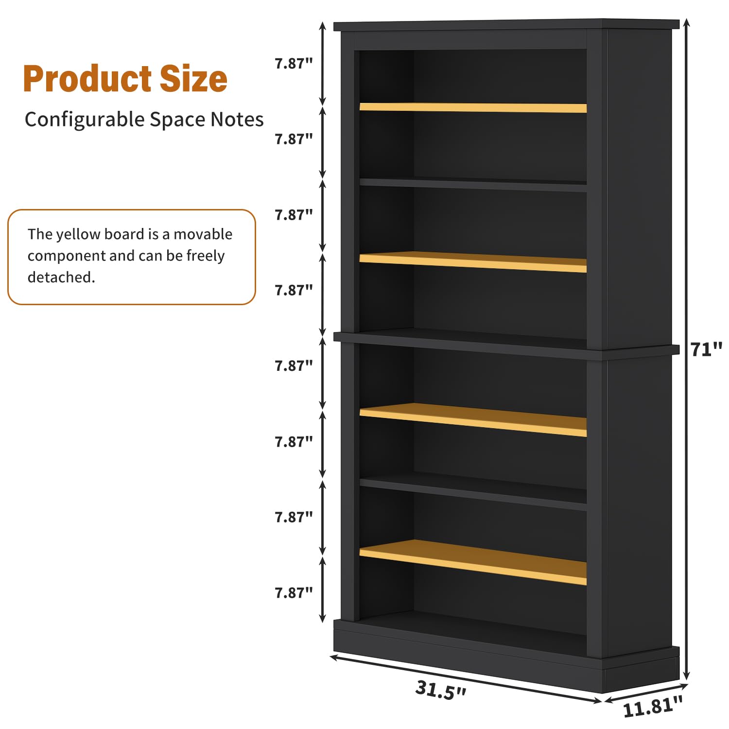 knoworld Freestanding Shoe Cabinet, Holds 40-45 Pairs, 71 Inch Tall 9-Tier Shoe Rack with