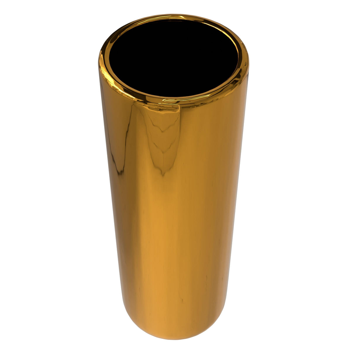 Red Lantern 24" Solid Gold Porcelain Umbrella Stand