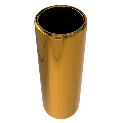 Red Lantern 24" Solid Gold Porcelain Umbrella Stand