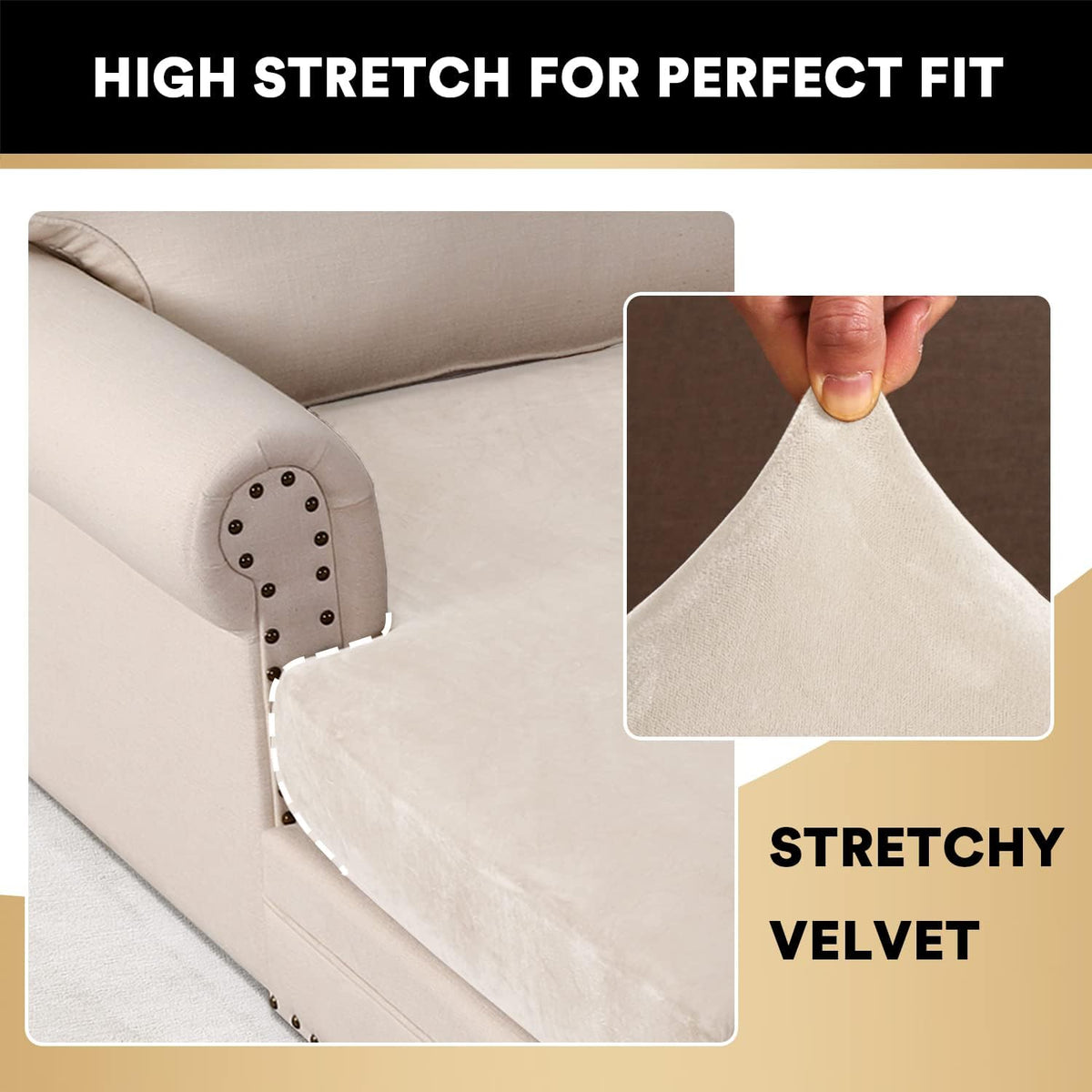 PrinceDeco Sectional Couch Covers Velvet Couch Cover for Dogs Washable L Shaped Couch Cover 1 Piece