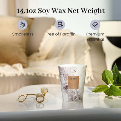 M&SENSE Summer Night Scented Candles for Home, Lead-Free Wick Highly Scented Jar Candles, 14.1 Oz