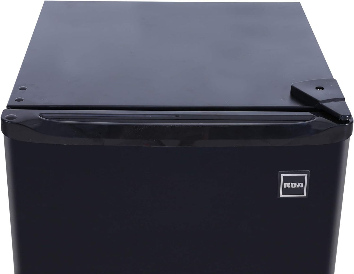RCA RFR321-B-Black-COM RFR321 Single Mini Refrigerator-Freezer Compartment-Adjustable Thermostat