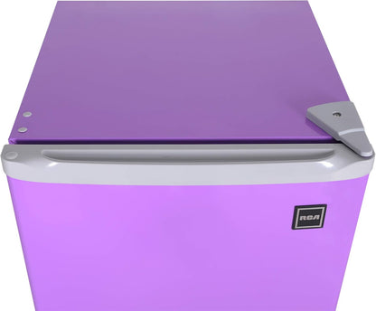 RCA RFR321-PURPLE 3.2 Cu Ft Compact Fridge, Mini Refrigerator, Purple