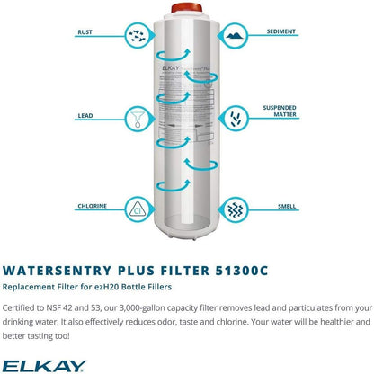 Elkay LZO8WSLK EZH2O Bottle Filling Station and Cooler, Light Gray Granite