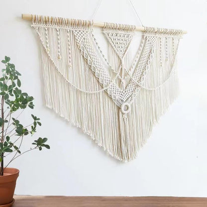 guzhiou large macrame wall hanging - Boho Tapestry Macrame Wall Decor Art- Chic Bohemian Handmade