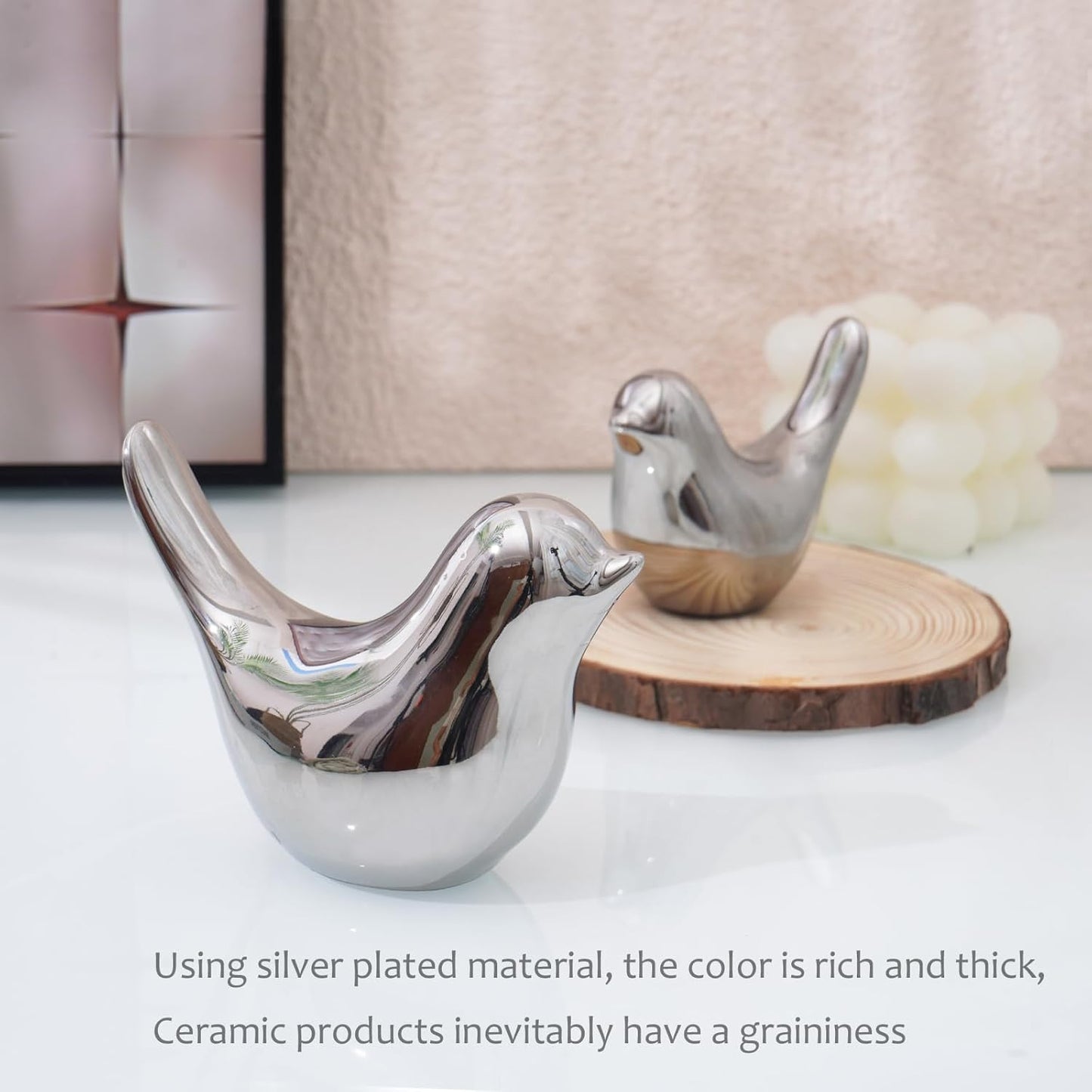 Notakia Small Birds Statues Home Decor Modern Style Decorative Ornaments for Living Room, Bedroom