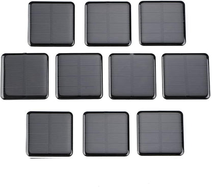 SUNYIMA 10pcs Mini Monocrystalline Solar Cells Solar System Kit 50mm X 50mm/1.96" X 1.96" 2V 160MA