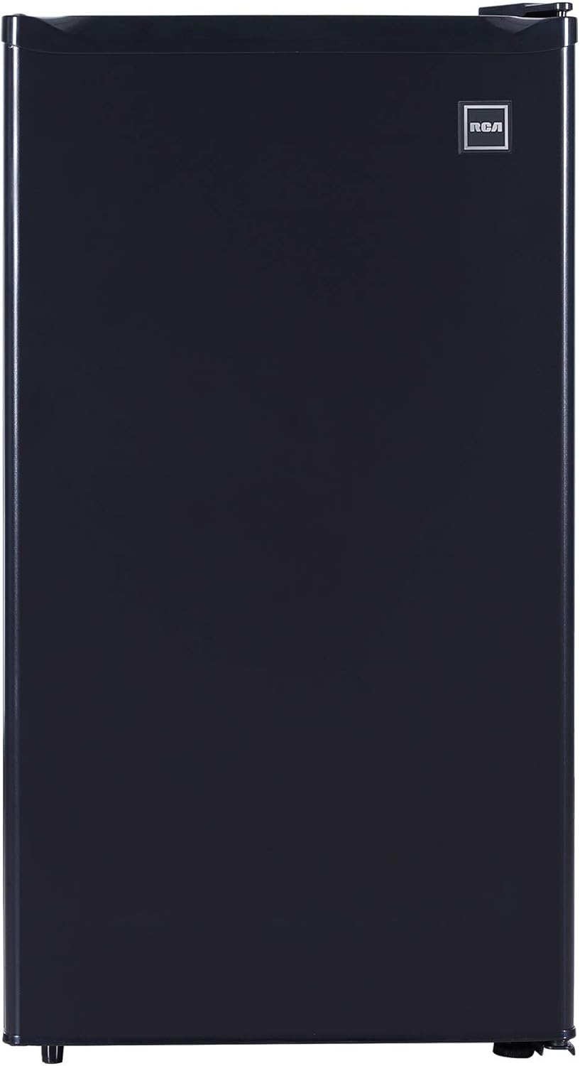 RCA RFR321-B-Black-COM RFR321 Single Mini Refrigerator-Freezer Compartment-Adjustable Thermostat