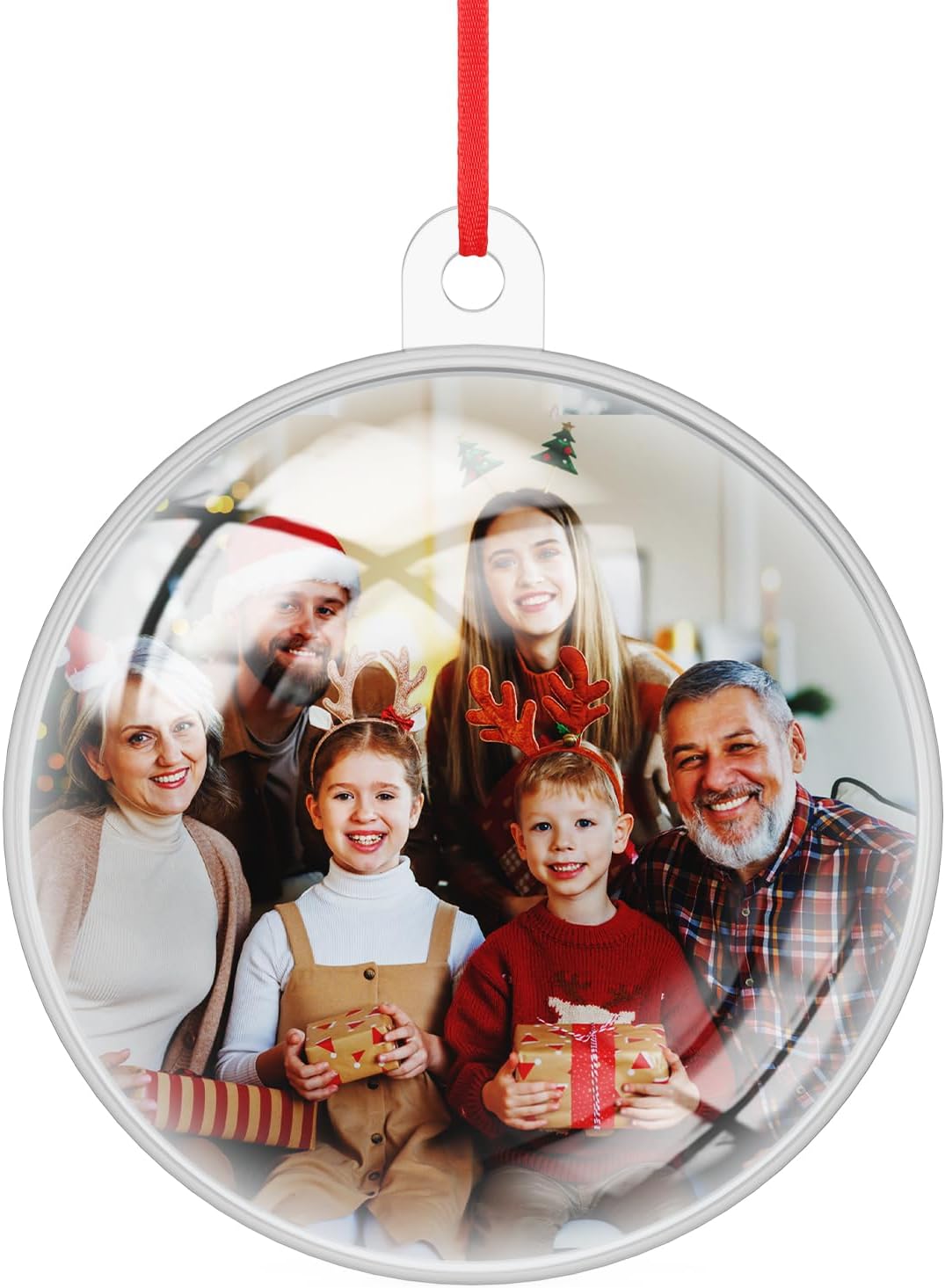 Personalized Christmas Ornaments 2025 Wood Custom Picture Text Hanging Ornament Customized