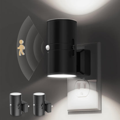 L LOHAS LED Motion Sensor Night Light, [2 Pack] Bright Nightlight, 5000K Daylight White, Motion