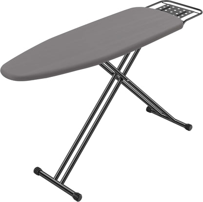 Full Size Ironing Board 47" X 15" with Heat Resistant Cover and Thicken Felt Pad, Safety Iron Rest