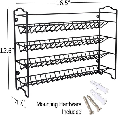 SWOMMOLY Spice Rack Organizer with 36 Empty Square Spice Jars, 396 Spice Labels with Chalk Marker