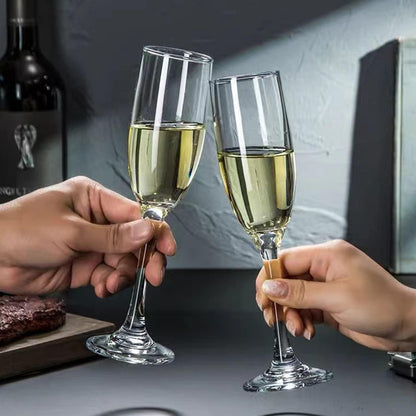 6 oz Champagne Flutes Glass, Wine Flutes Set of 12, for Champagne, Wine, High-End Banquets