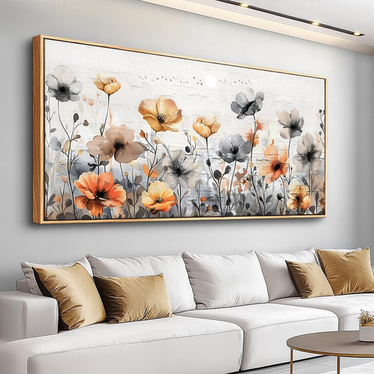 ZUITINGHUA Large Wood Framed Wall Decor For Living Room Canvas Wall Art For Office Modern Wall