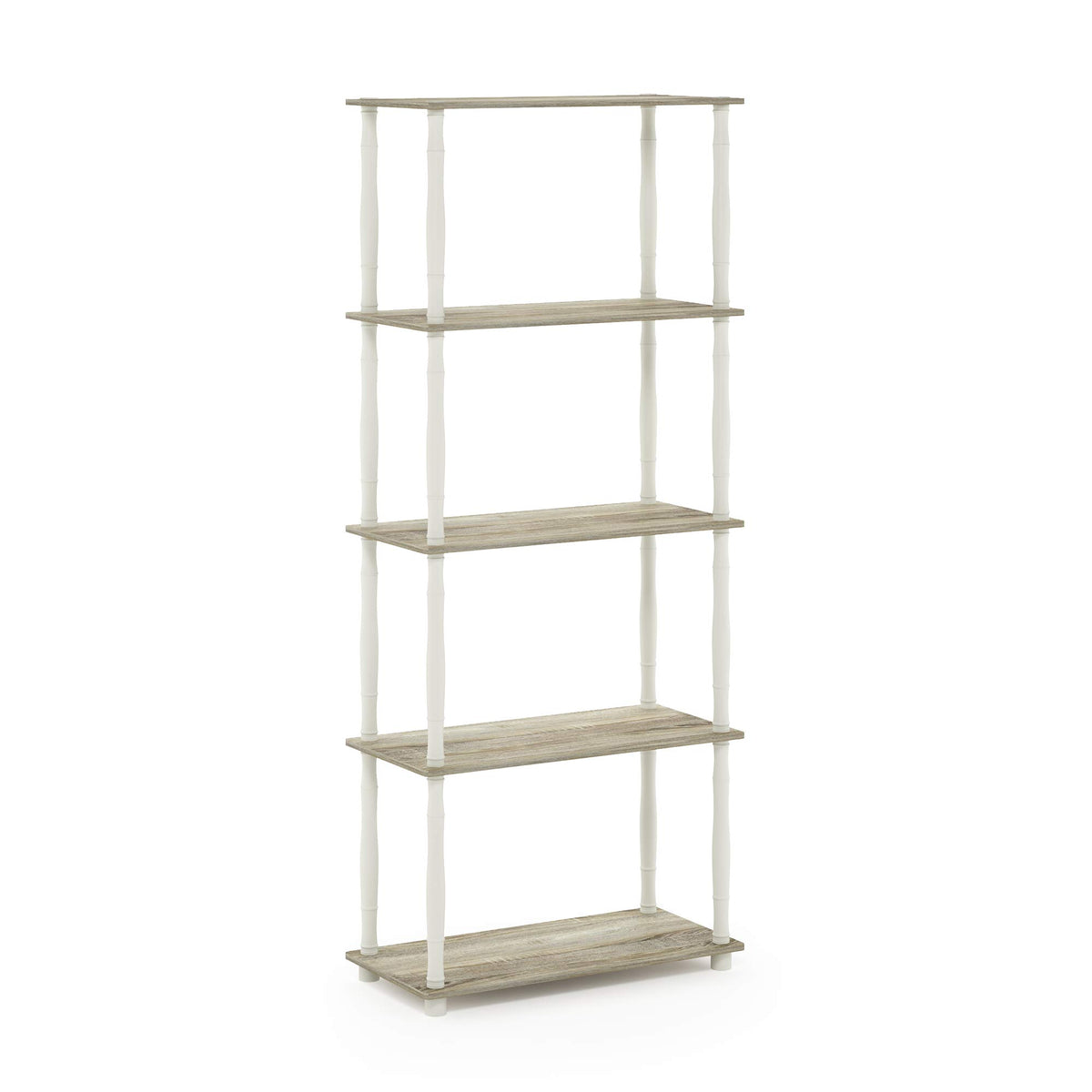 Furinno Turn-N-Tube 5-Tier Multipurpose Shelf / Display Rack / Storage Shelf / Bookshelf, Classic