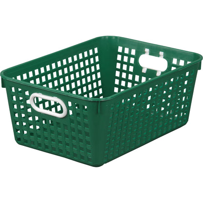 Really Good Stuff Large Plastic Book Baskets, 13.25" by 10" by 5.5"-12-Pack