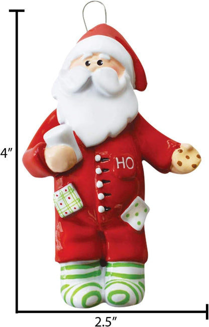 Personalized Santa Christmas Ornaments 2024 - Customized Santa Head Keepsake Ornaments for